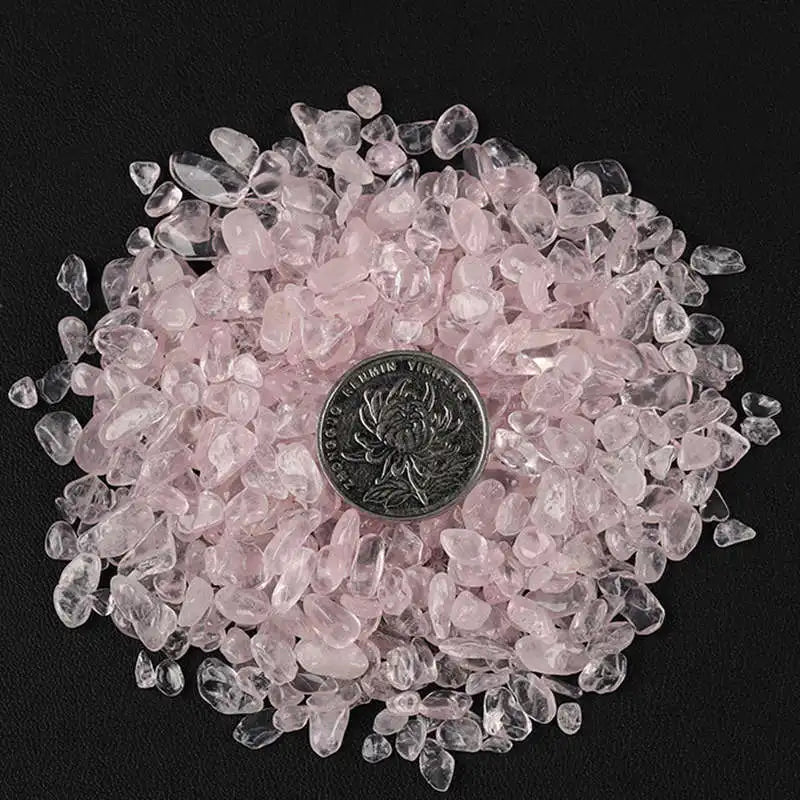 Rose Quartz Tumbled Chips For Love - MysticPavilion