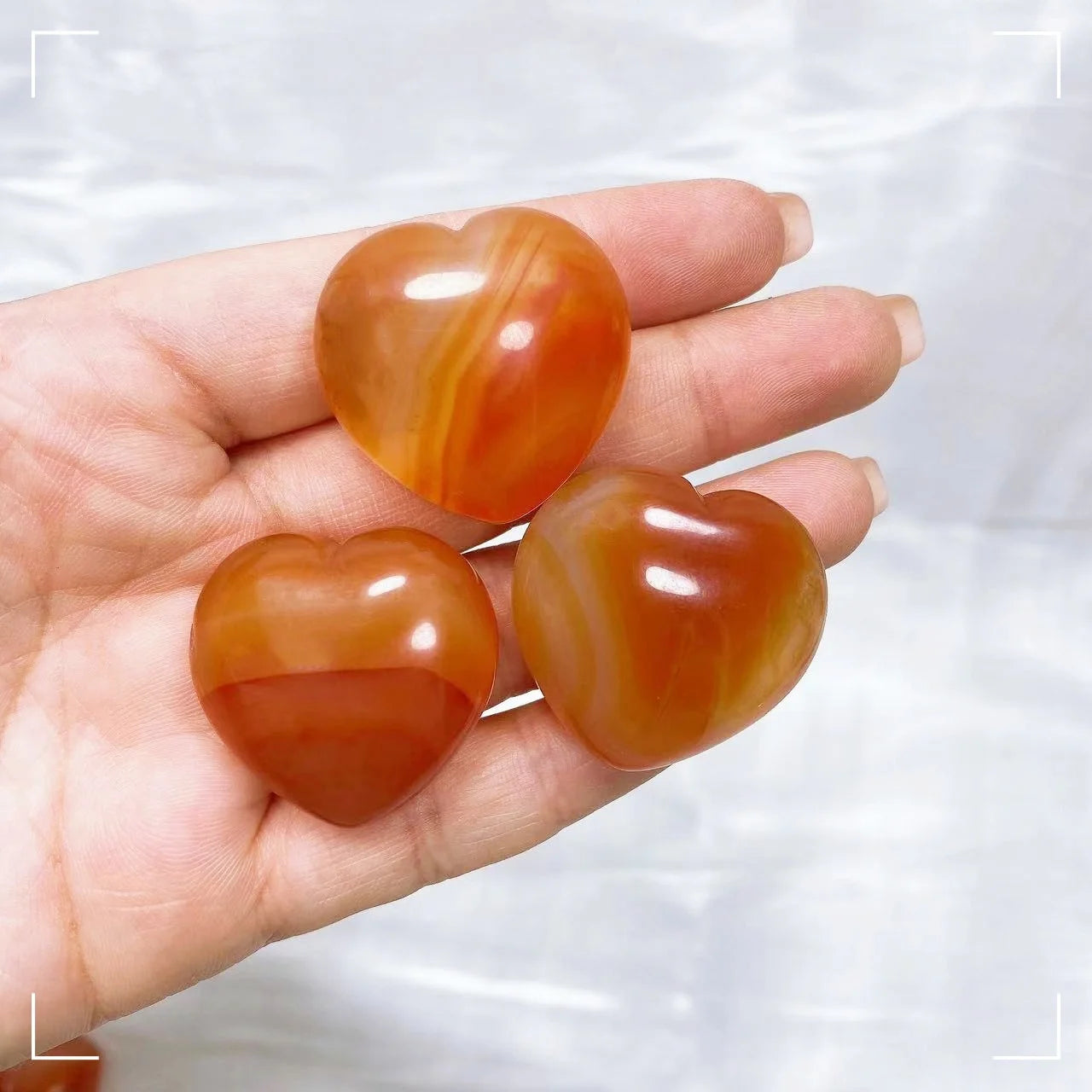 Carnelian Heart Crystal Stone For Love & Confidence - MysticPavilion