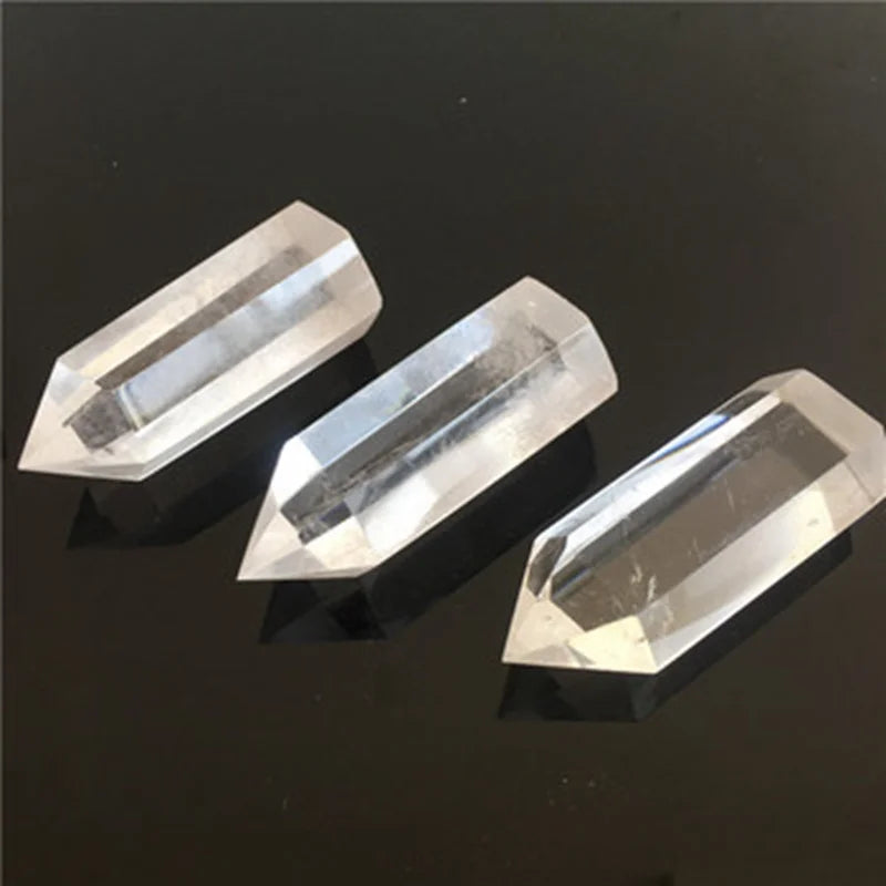 Clear Crystal Hexagonal Wand For Manifestation - MysticPavilion