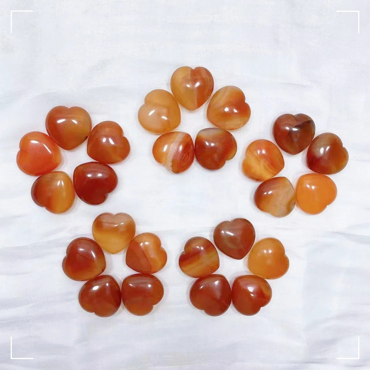 Carnelian Heart Crystal Stone For Love & Confidence - MysticPavilion