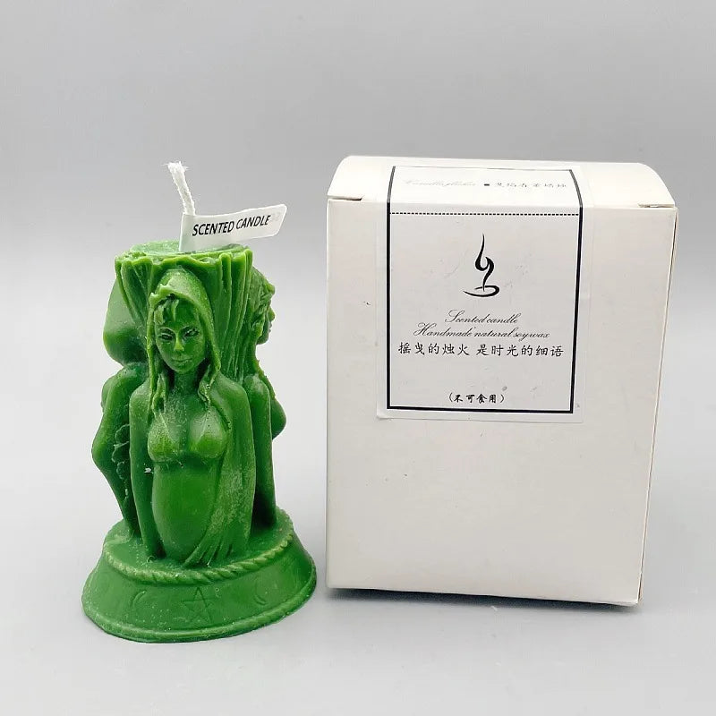 Creative Magic Three Goddess Candle buddhist candle for ritual - MysticPavilion