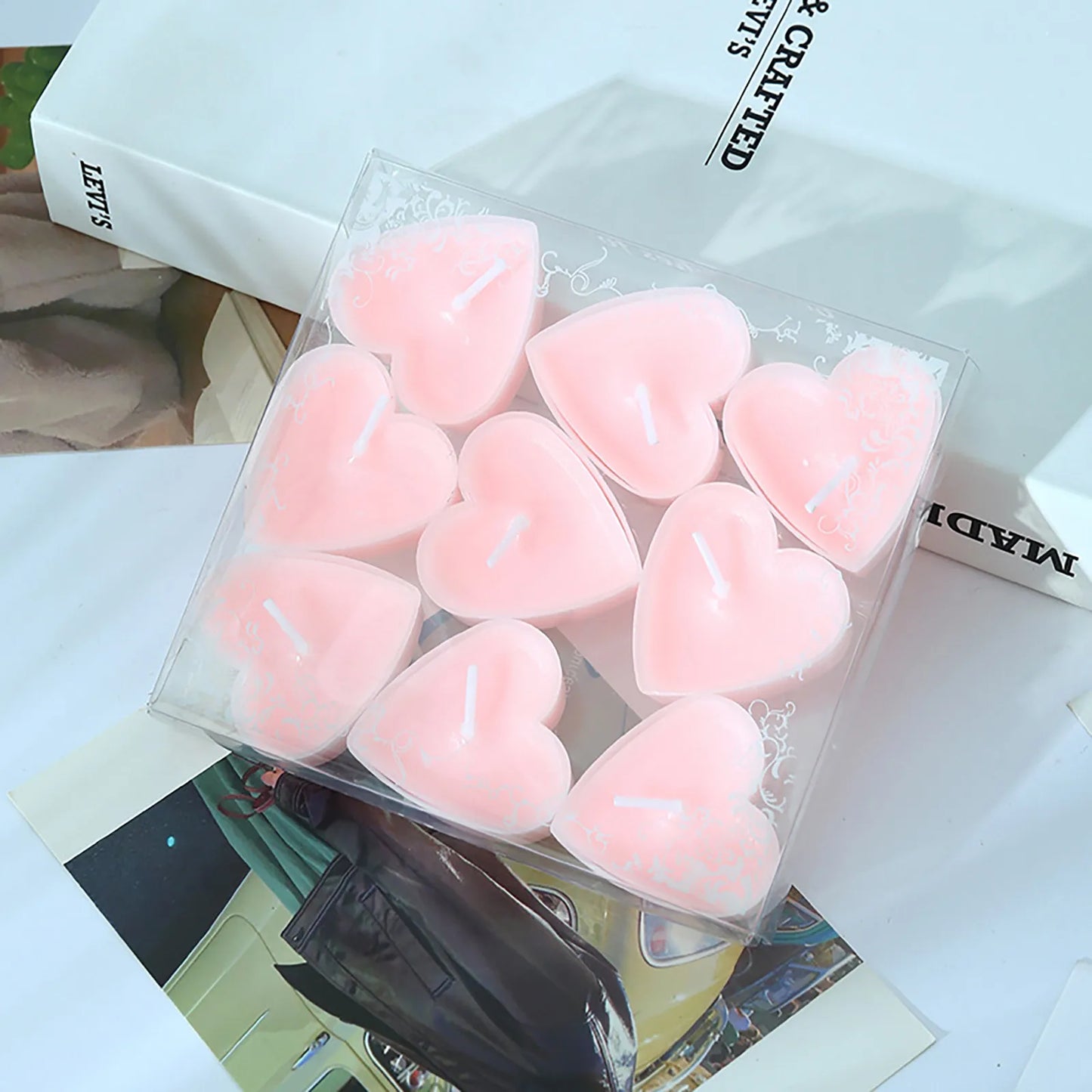Heart-Shaped Candle 9 Pcs For Spells And Rituals - MysticPavilion