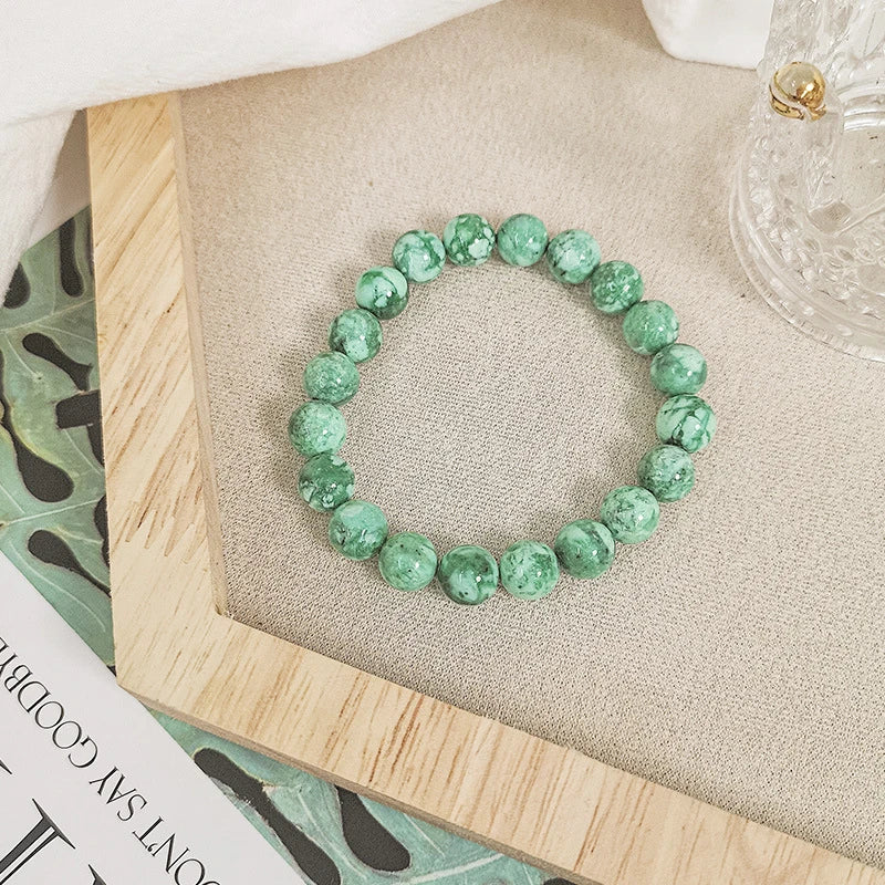 Green Turquoise Beaded Bracelet For Harmony And Balance - MysticPavilion