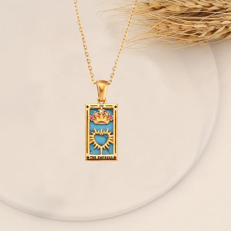 Tarot Card Necklace for Protection