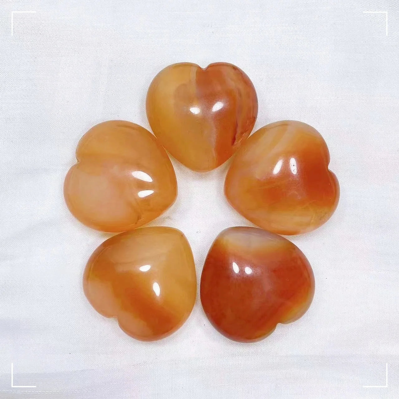 Carnelian Heart Crystal Stone For Love & Confidence - MysticPavilion