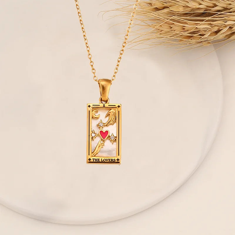 Tarot Card Necklace for Protection