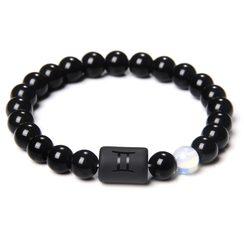 Black Onyx Zodiac Sign Bracelet - MysticPavilion