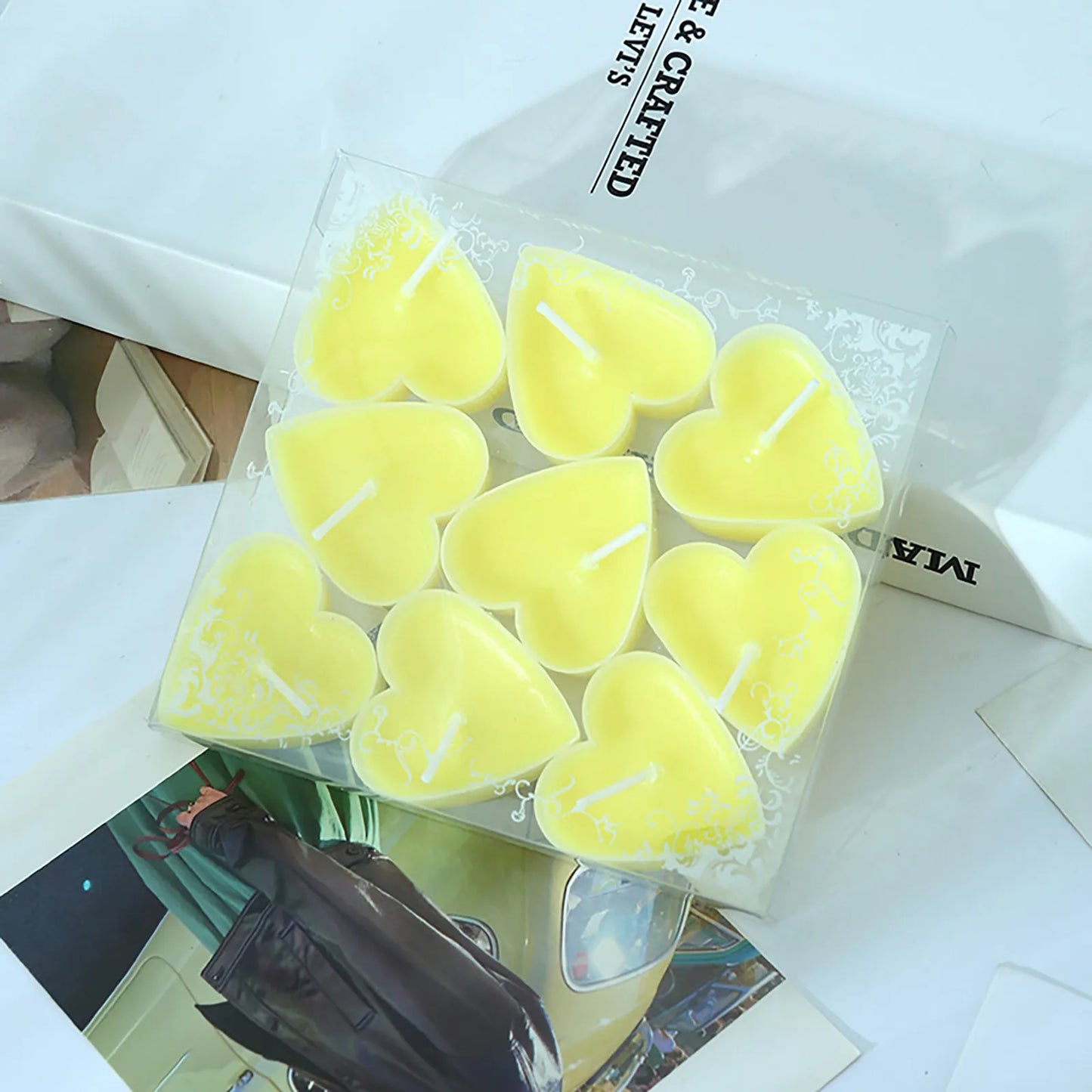 Heart-Shaped Candle 9 Pcs For Spells And Rituals - MysticPavilion