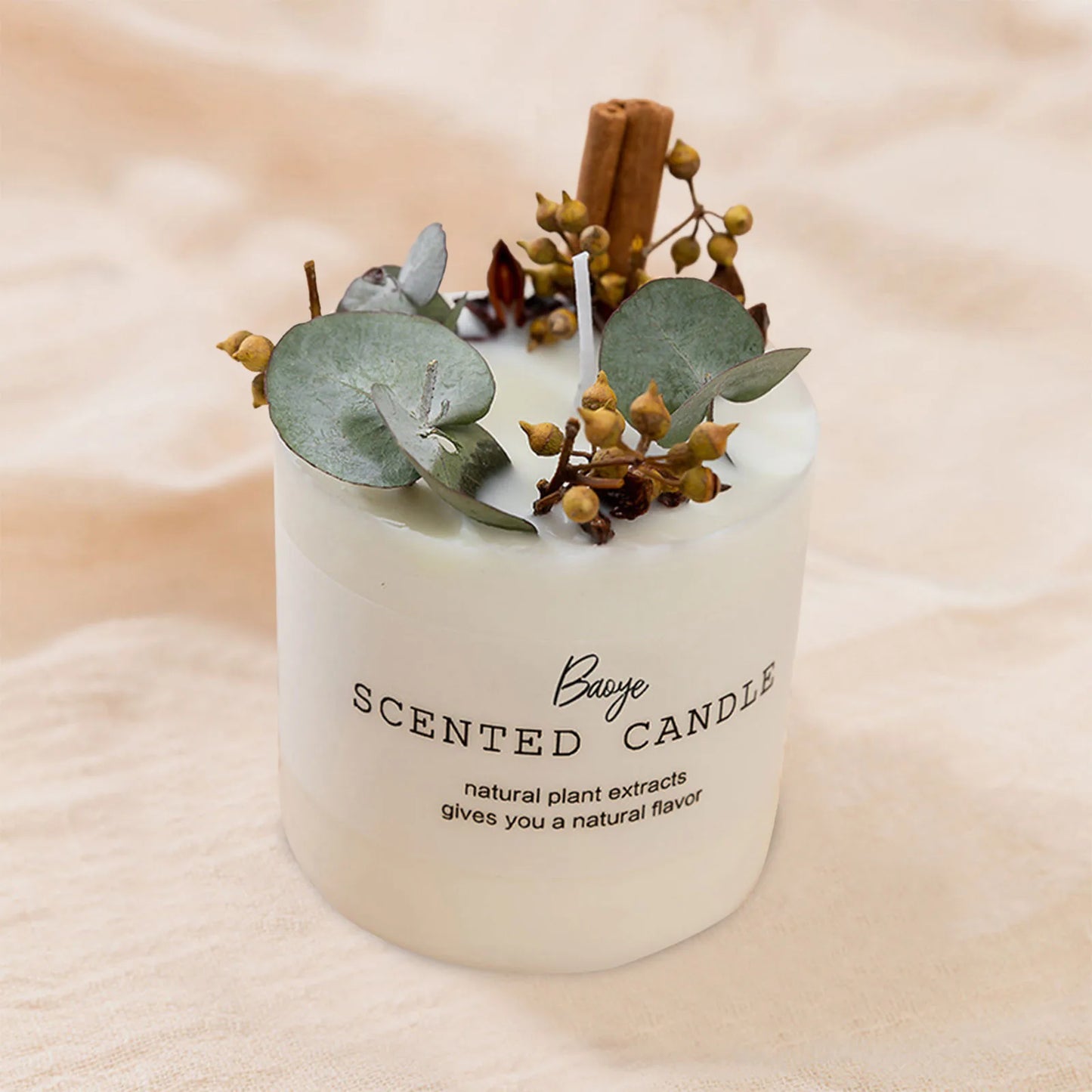 Gift Candle With Dried Flowers For Cultivating love & Self Acceptance - MysticPavilion