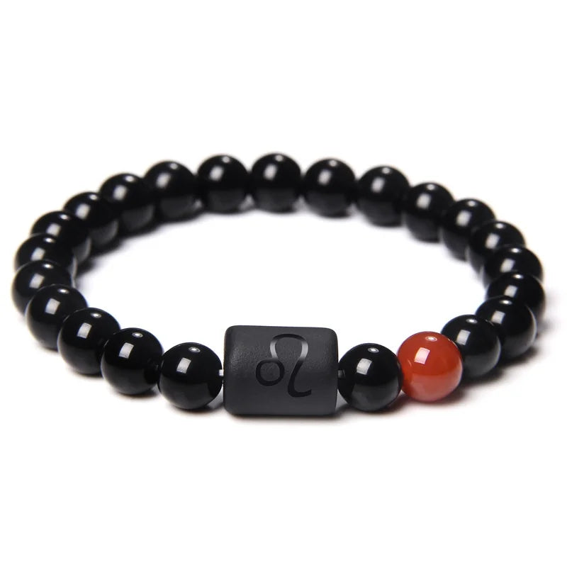 Black Onyx Zodiac Sign Bracelet - MysticPavilion