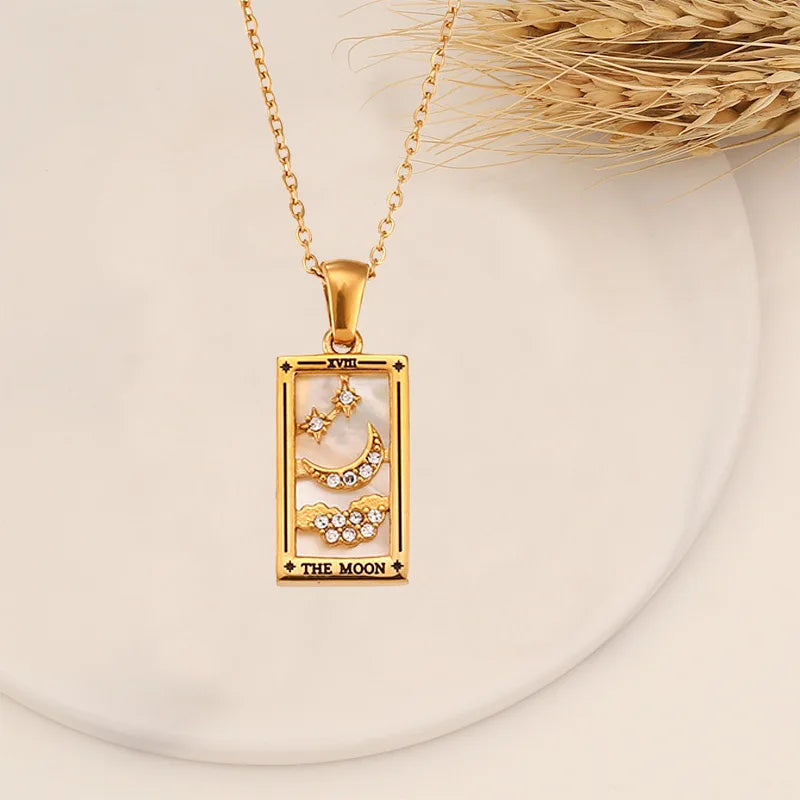 Tarot Card Necklace for Protection
