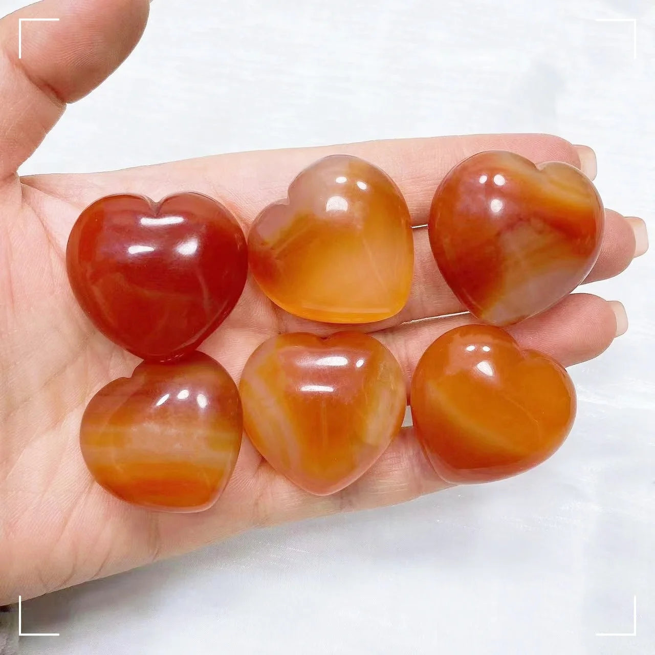 Carnelian Heart Crystal Stone For Love & Confidence - MysticPavilion