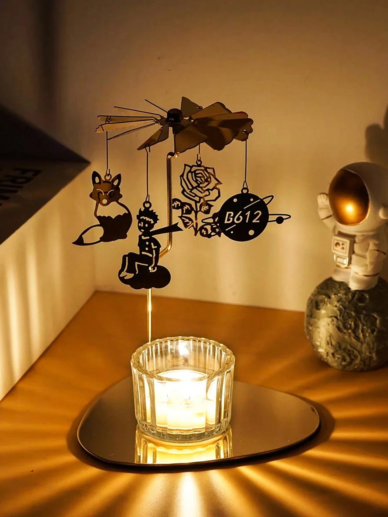 Ribbed Glass Tealight Holders 2Pcs - MysticPavilion