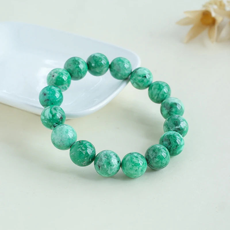 Green Turquoise Beaded Bracelet For Harmony And Balance - MysticPavilion