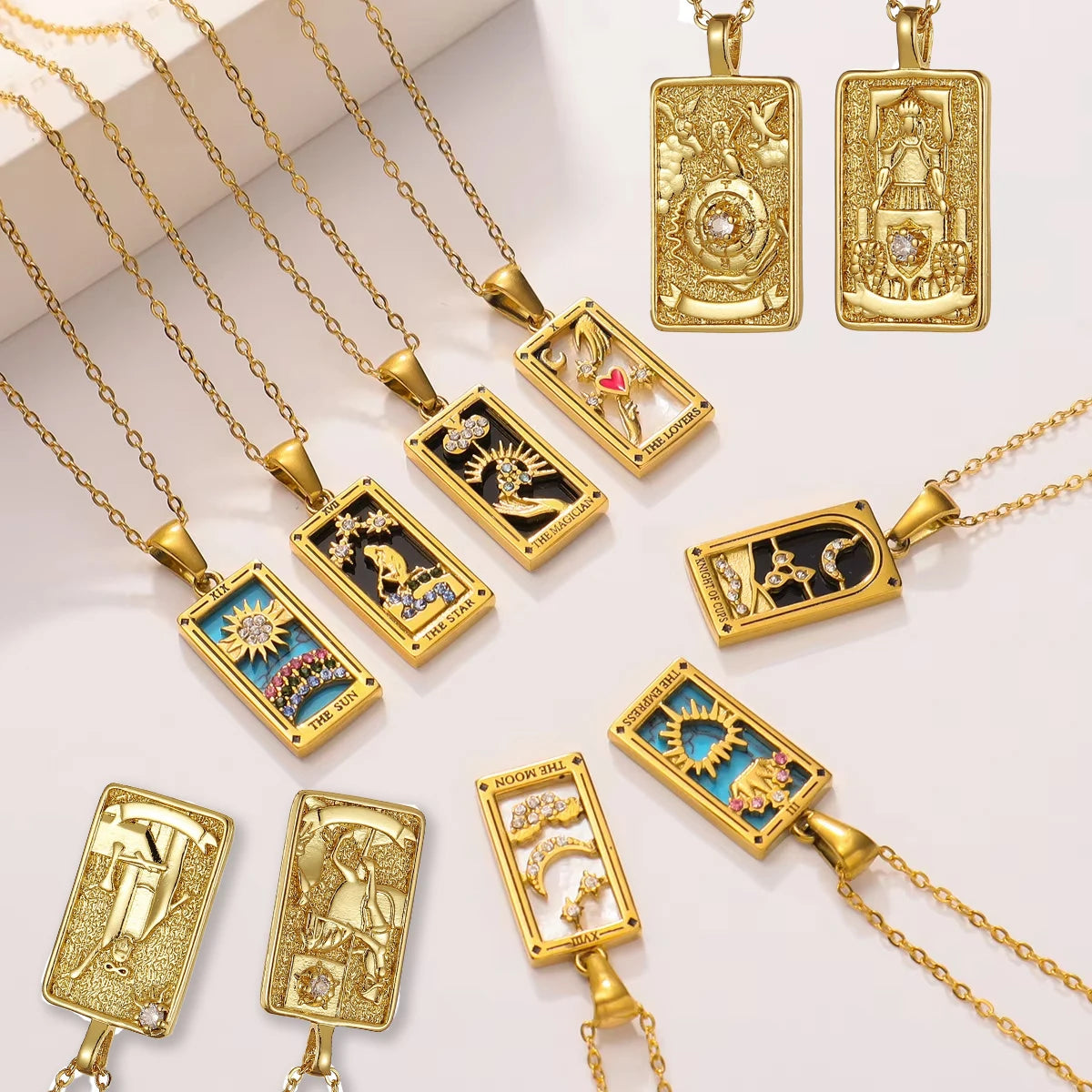 Tarot Card Necklace for Protection
