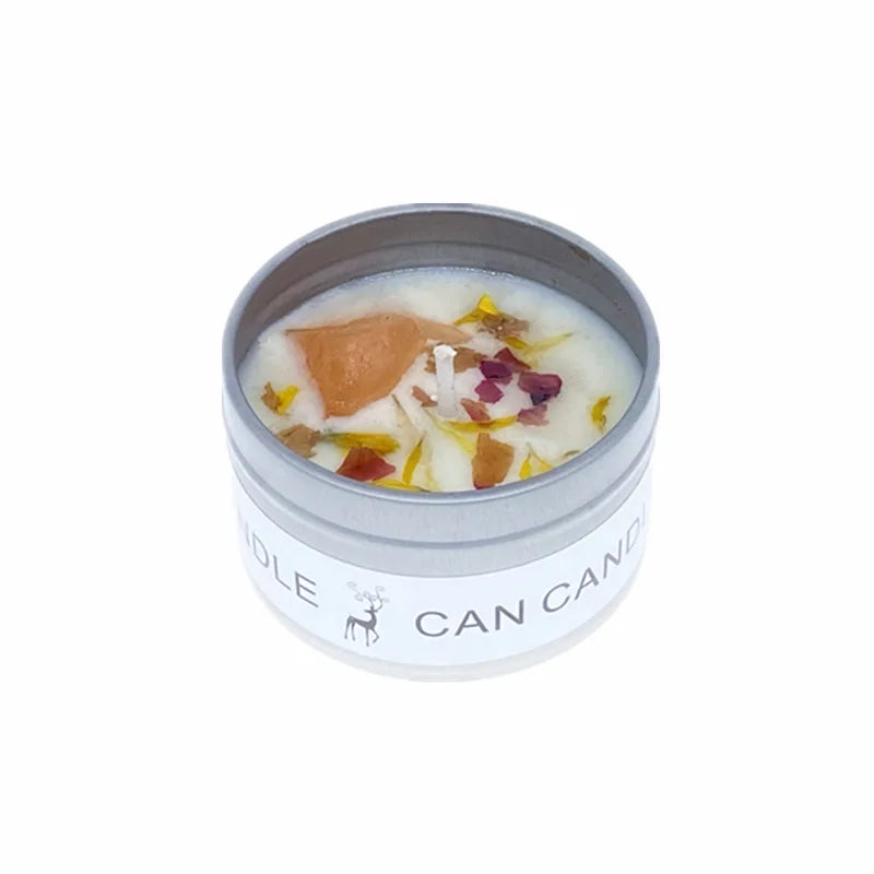 Dried Flower Aromatherapy Candles with Crystal Stone For Building Intimacy& Removing Interference - MysticPavilion