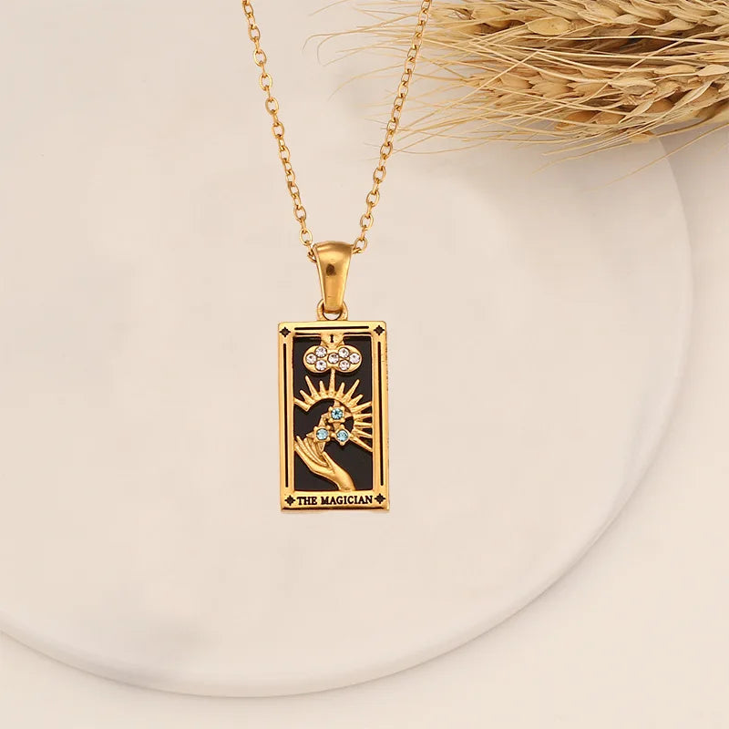 Tarot Card Necklace for Protection