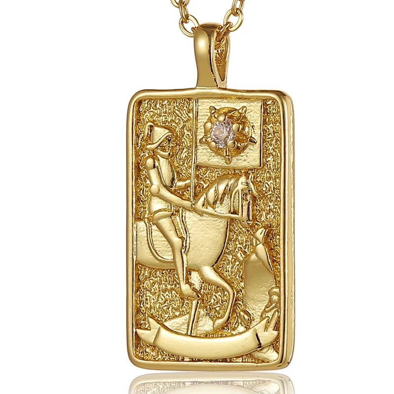Tarot Card Necklace for Protection