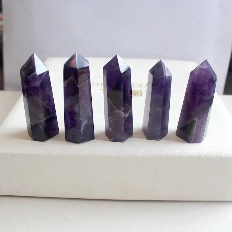 Amethyst Crystal Hexagonal Wand For Love - MysticPavilion