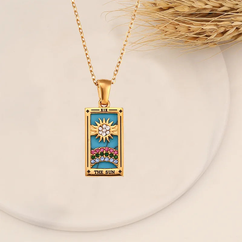 Tarot Card Necklace for Protection