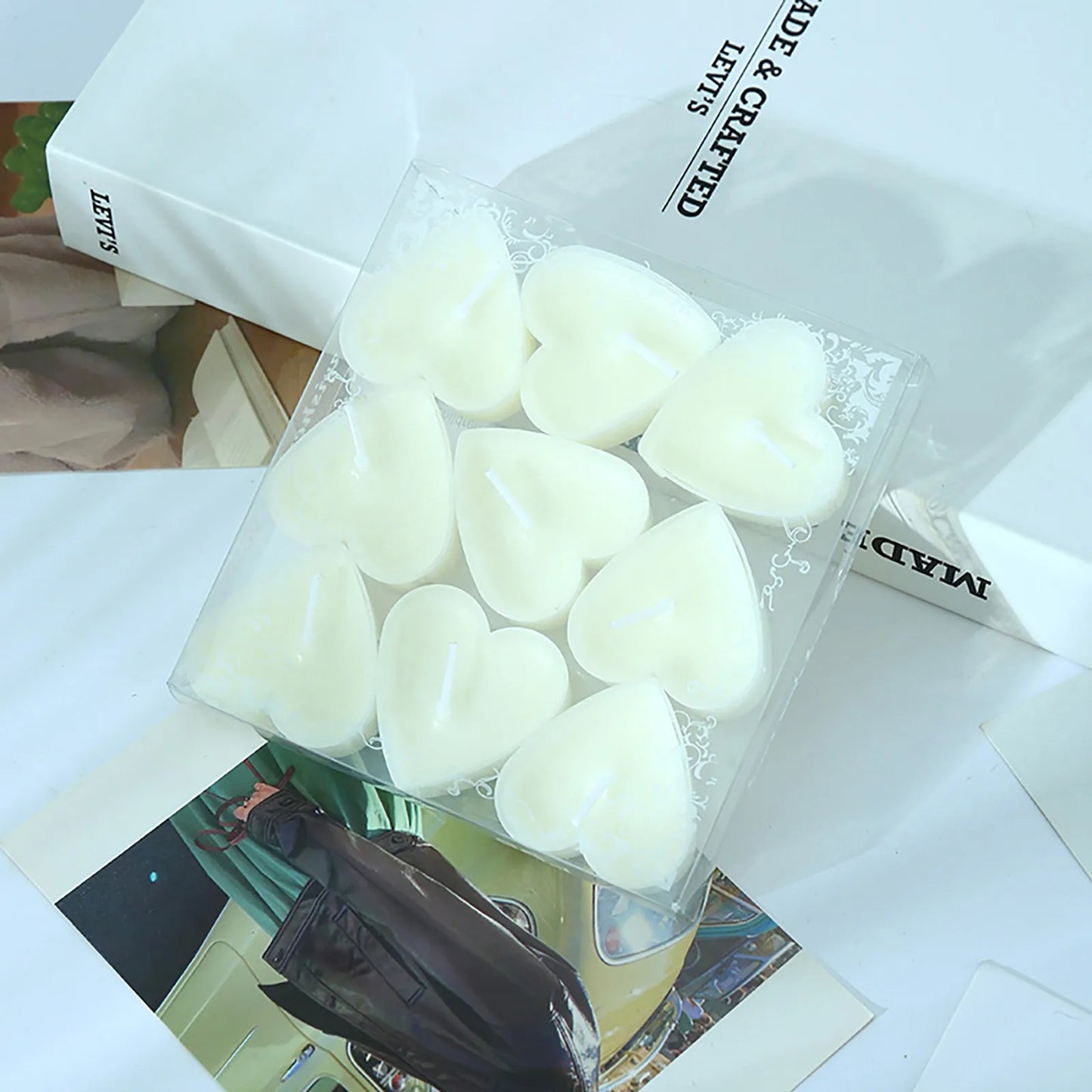 Heart-Shaped Candle 9 Pcs For Spells And Rituals - MysticPavilion