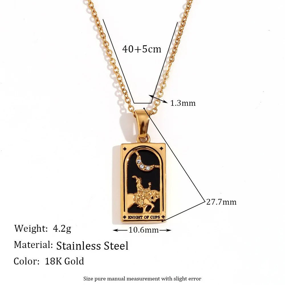 Tarot Card Necklace for Protection