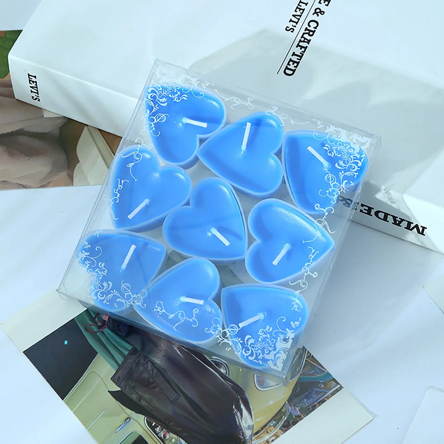 Heart-Shaped Candle 9 Pcs For Spells And Rituals - MysticPavilion