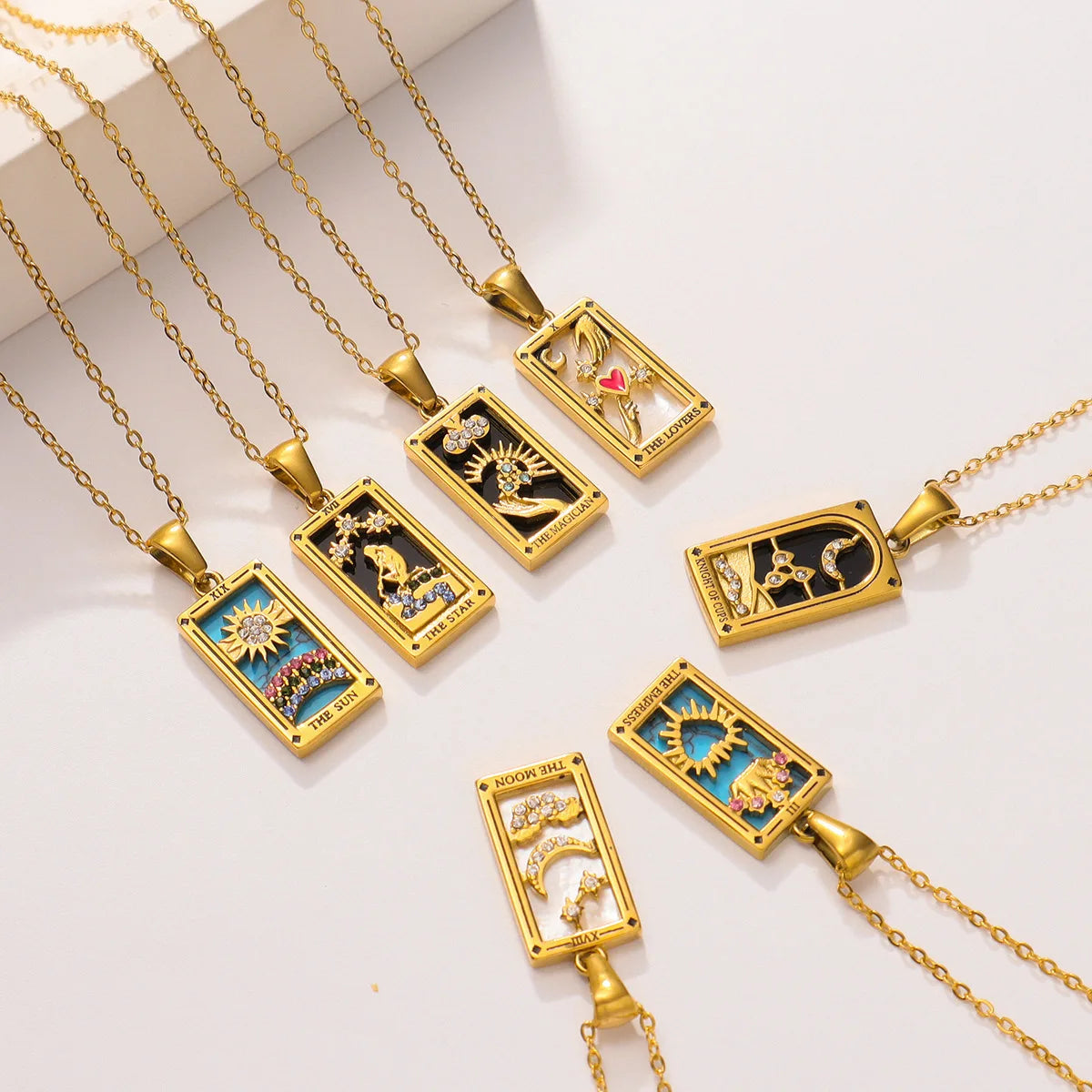 Tarot Card Necklace for Protection