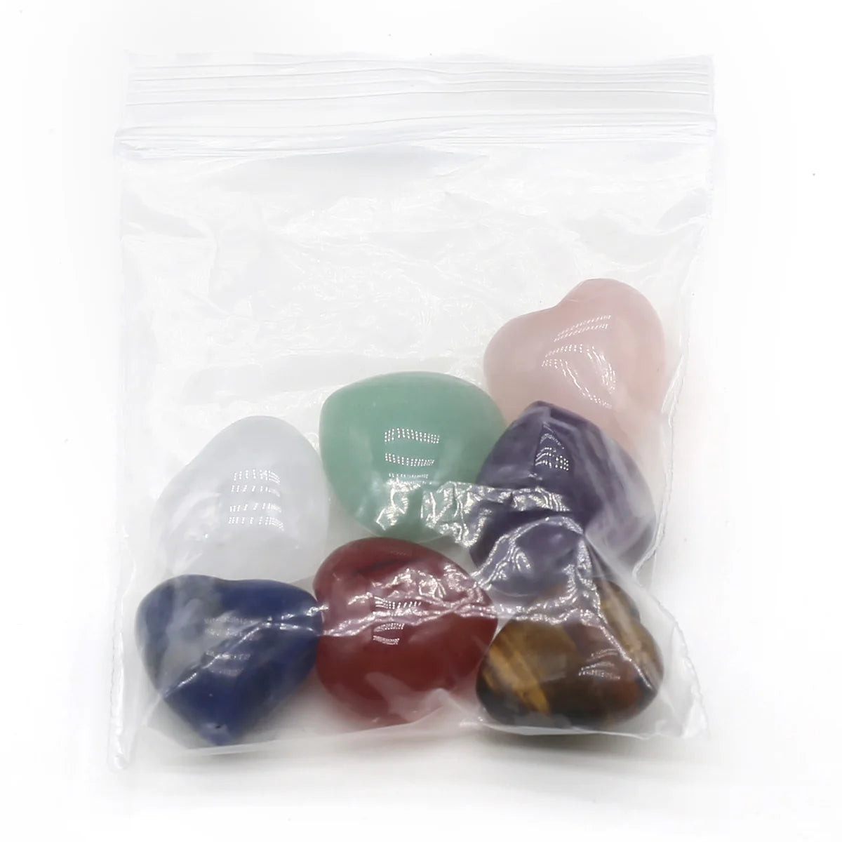 7PCS Heart Shape Chakras Stone For Love - MysticPavilion