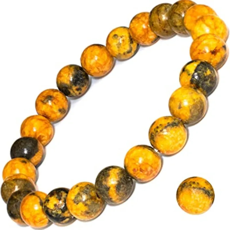 Bumblebee Jasper Crystal Bracelet For Confidence & Optimism - MysticPavilion