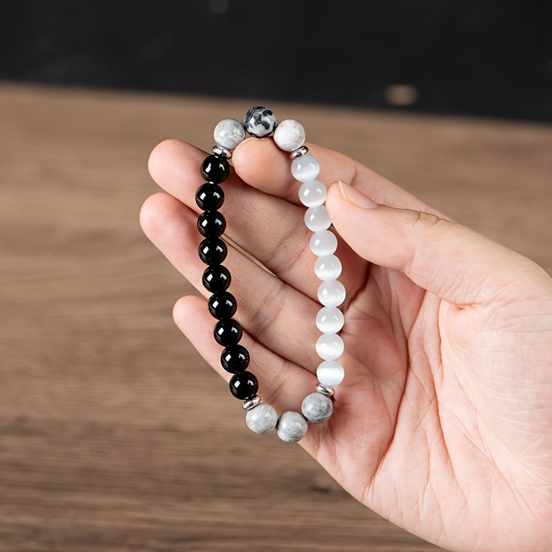 4 Pcs Crystal Beaded Bracelet Set For Wealth, Protection, And Vitality - MysticPavilion