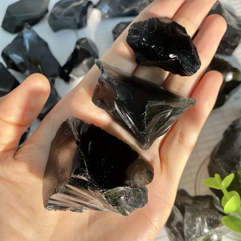Natural Raw Black Obsidian for Clarity, Stability and Grounding