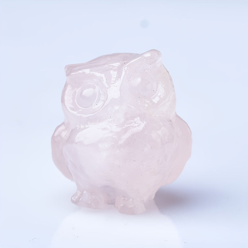 1Pc 3.5cm/1.38in Crystal Carved Owl - MysticPavilion