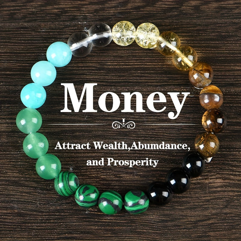 4 Pcs Crystal Beaded Bracelet Set For Wealth, Protection, And Vitality - MysticPavilion