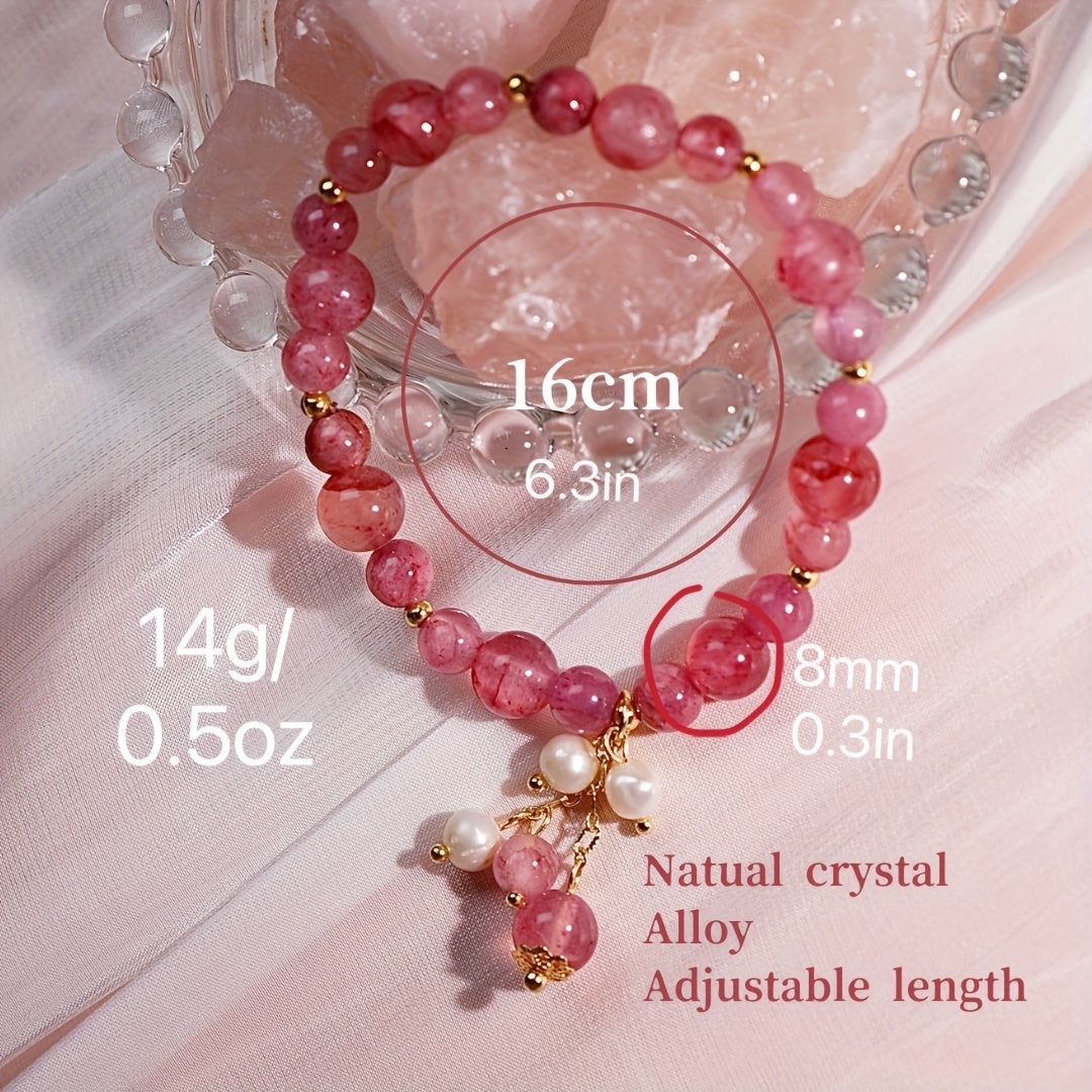 Pink Opal Triple Power Love Charm Bracelet - MysticPavilion