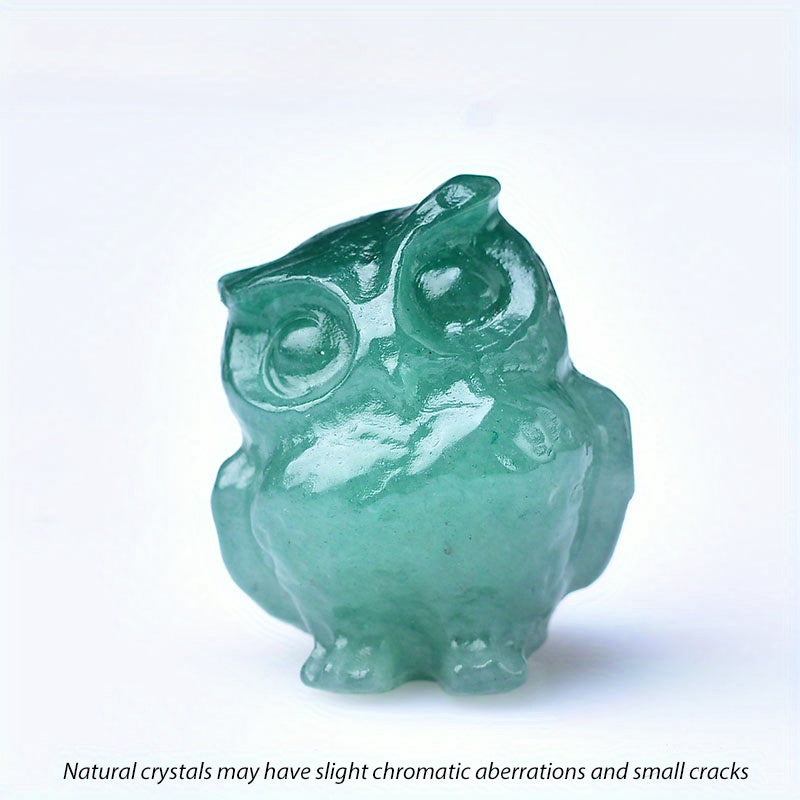 1Pc 3.5cm/1.38in Crystal Carved Owl - MysticPavilion