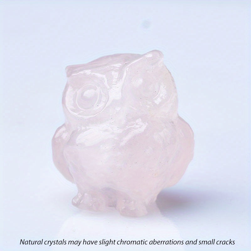 1Pc 3.5cm/1.38in Crystal Carved Owl - MysticPavilion