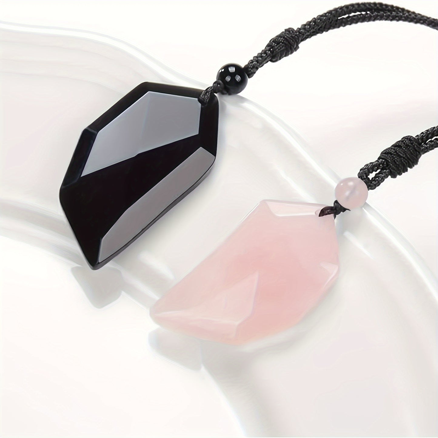 2 PCS Healing Stone Heart Couples Necklace - Love Puzzle Necklace for Partners - MysticPavilion