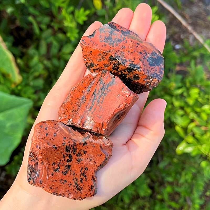1lb / 460g Raw Red Obsidian for Cleansing, Balancing The Root & Sacral Chakras - MysticPavilion