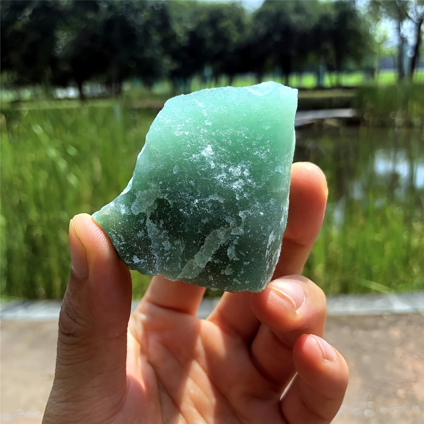 200g Raw Green Aventurine for Abundance, Growth and Prosperity