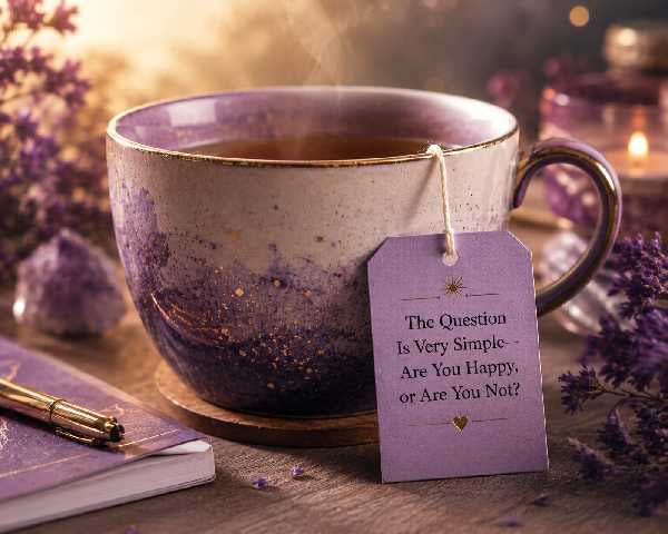 The Question Is Very Simple—Are You Happy, or Are You Not?
