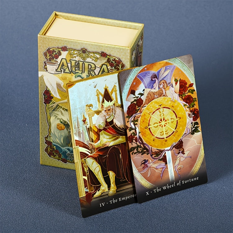 KEPNOY Aura Tarot Cards - Pearlescent Edition, 78-Card Deck for Divination