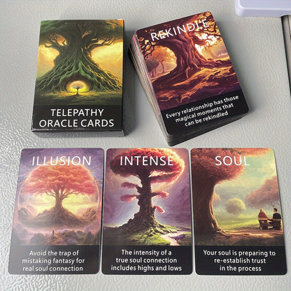 Telepathy Oracle Clarity Cards - 56-Card Tarot Deck for Prophecy & Divination