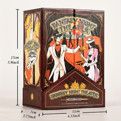 KEPNOY Fantasy Theater Tarot Cards - Collector's Edition, 78-Card Deck for Divination, Party Games & Gifts