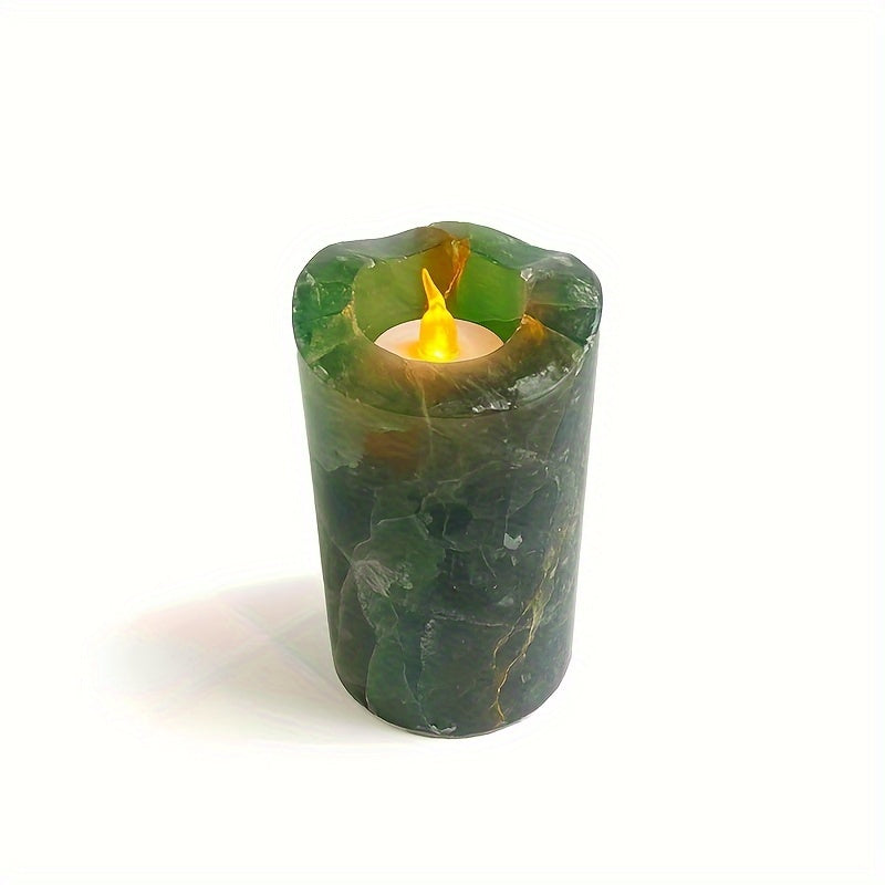 Natural Healing Crystal Candle Holder - MysticPavilion