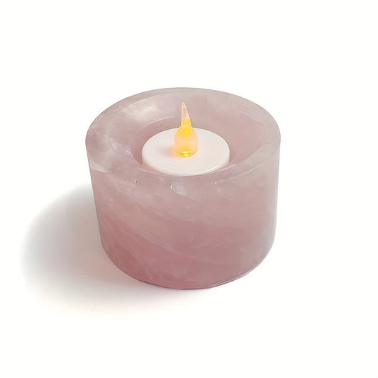 Natural Healing Crystal Candle Holder For Relaxation - MysticPavilion