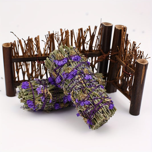 6/10 Pcs Lavender and Forget-Me-Not Flower Aromatherapy Sticks For Meditation, Stress Relief, and Energy Cleansing