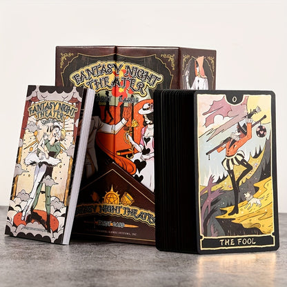 KEPNOY Fantasy Theater Tarot Cards - Collector's Edition, 78-Card Deck for Divination, Party Games & Gifts