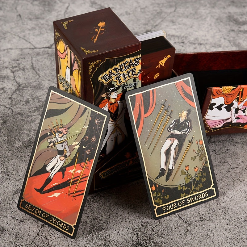 KEPNOY Fantasy Theater Tarot Cards - Collector's Edition, 78-Card Deck for Divination, Party Games & Gifts