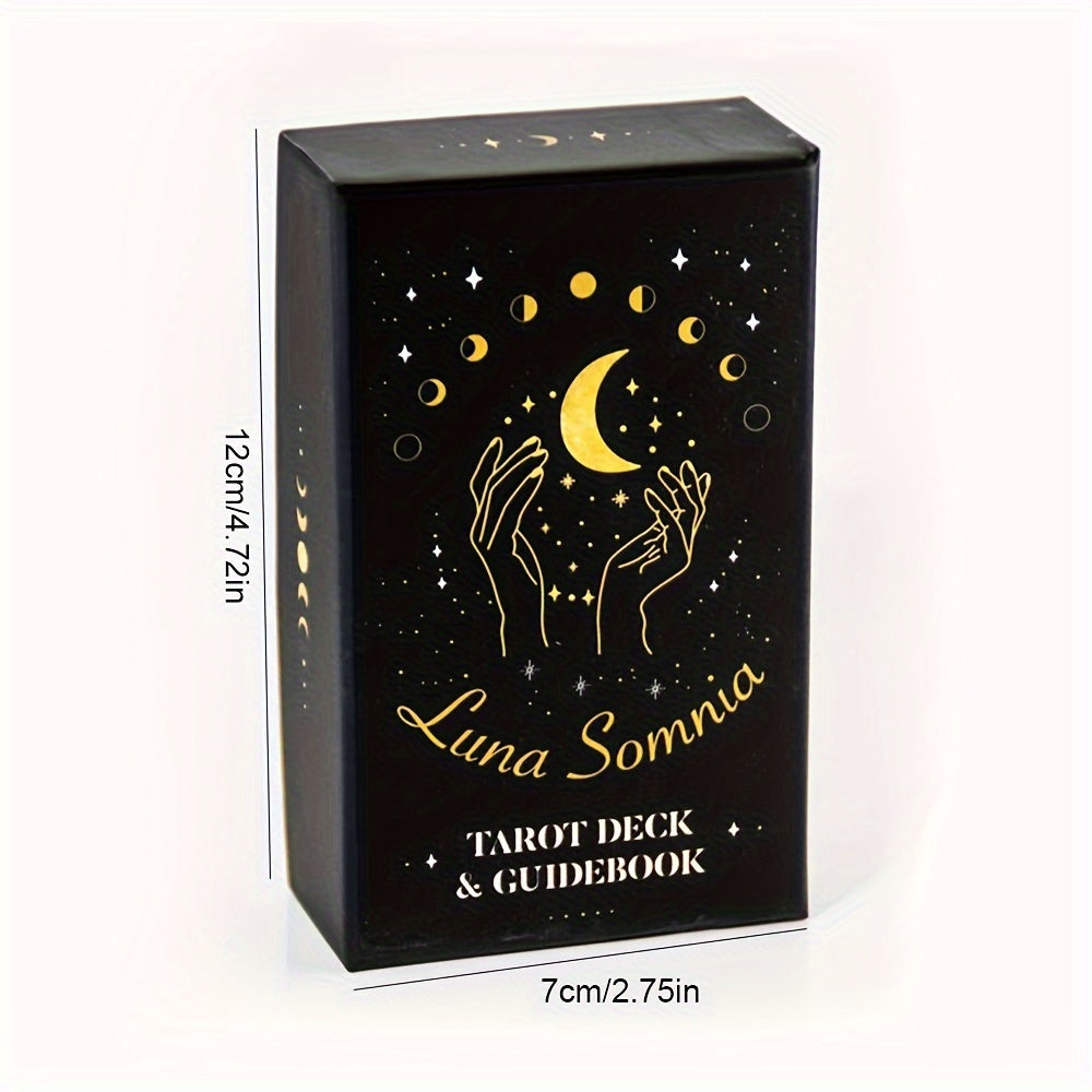 Shores of Moon Luna Somnia Tarot Deck with Guidebook - 78-Card Complete Full Deck for Starry Dreams & Celestial Astrology